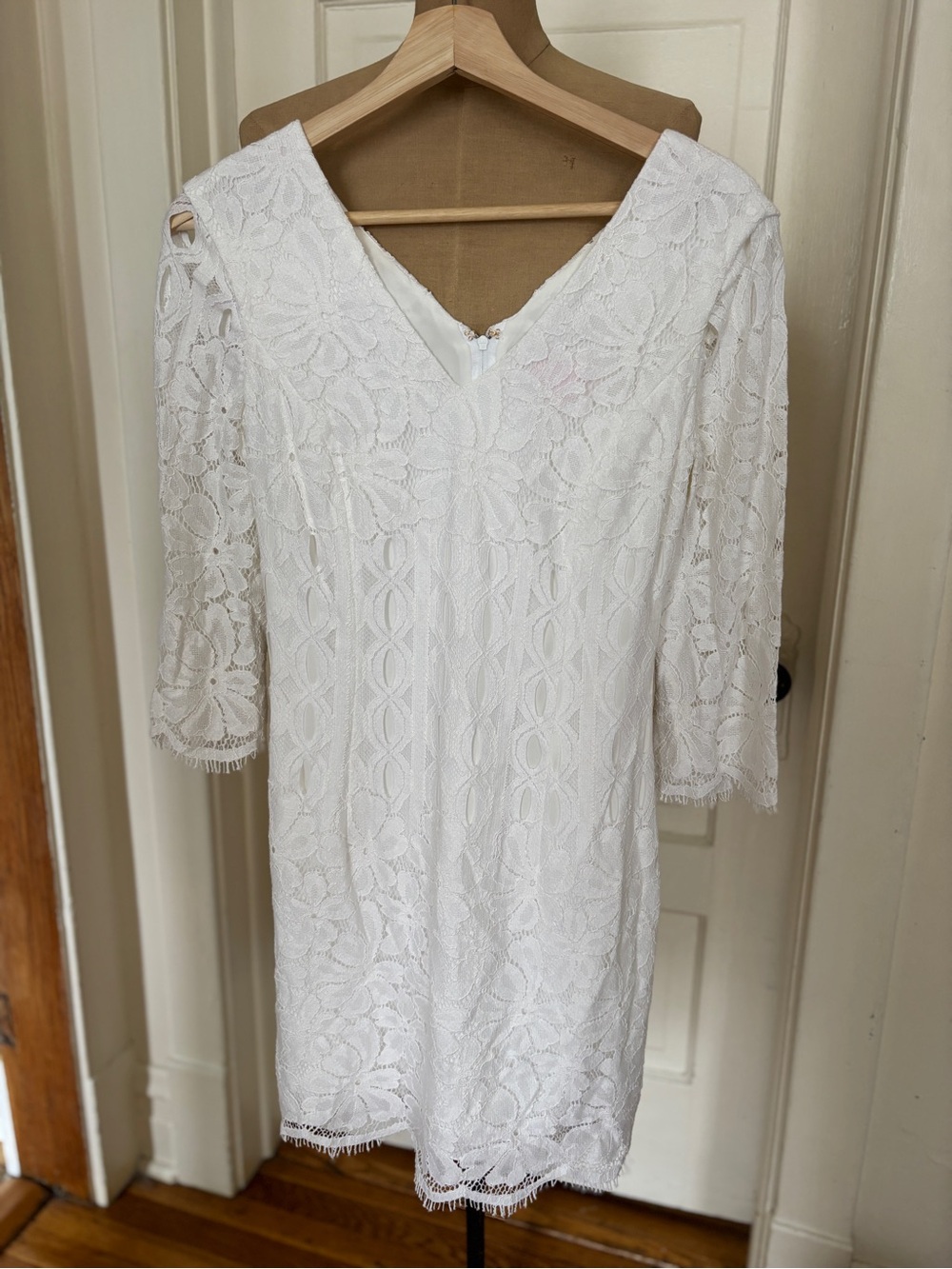 Lilly Pulitzer White Lace Long-Sleeve Dress